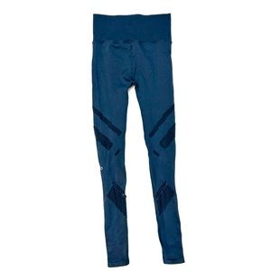 ALO Yoga teal high full length waisted leggings